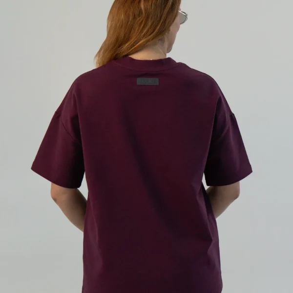 BORDO OVERSIZE MARŠKINĖLIAI